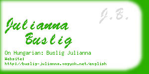 julianna buslig business card